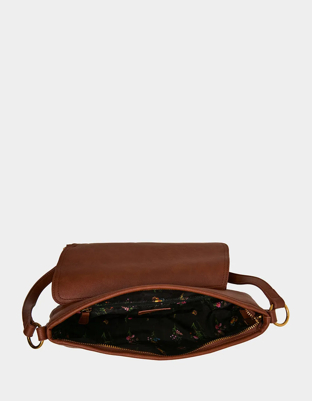WE RIDE AT DAWN SHOULDER BAG CHOCOLATE sold by Betsey Johnson product image thumbnail 4