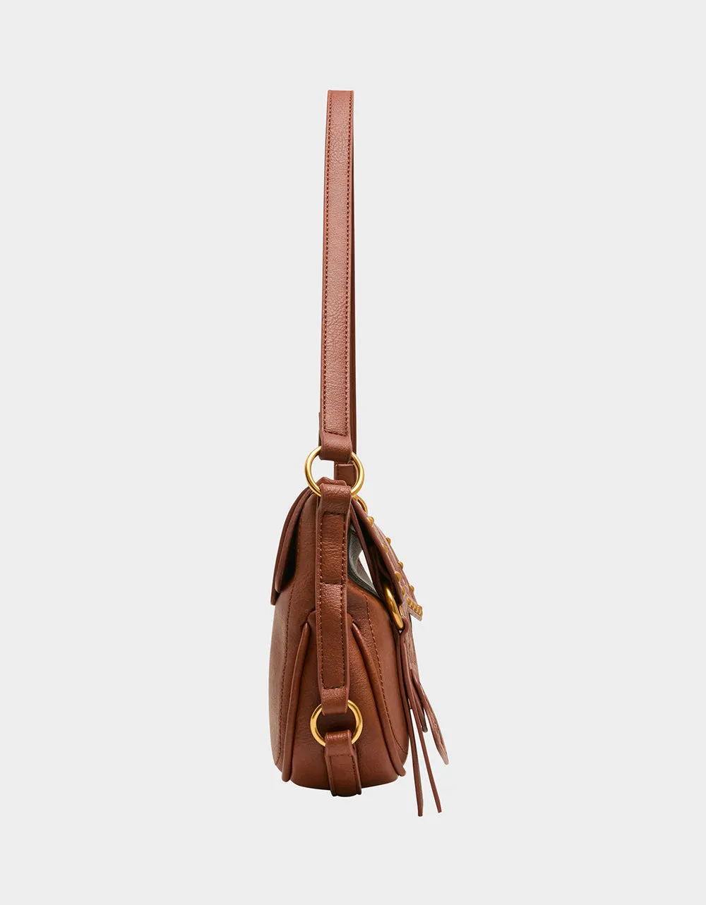 WE RIDE AT DAWN SHOULDER BAG CHOCOLATE sold by Betsey Johnson product image thumbnail 3