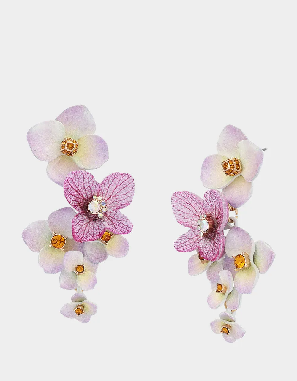FLOWER BOUQUET EARRINGS PURPLE sold by Betsey Johnson
