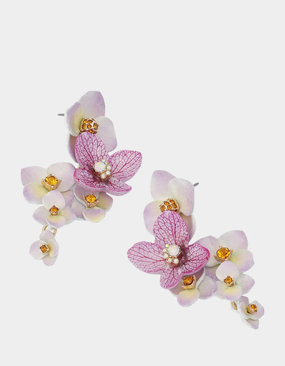 FLOWER BOUQUET EARRINGS PURPLE sold by Betsey Johnson product image thumbnail 2