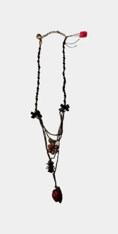 Vintage Layered Multi Charms Necklace | RE:LUV sold by Betsey Johnson