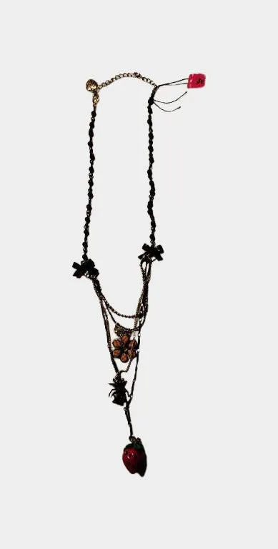 Vintage Layered Multi Charms Necklace | RE:LUV sold by Betsey Johnson