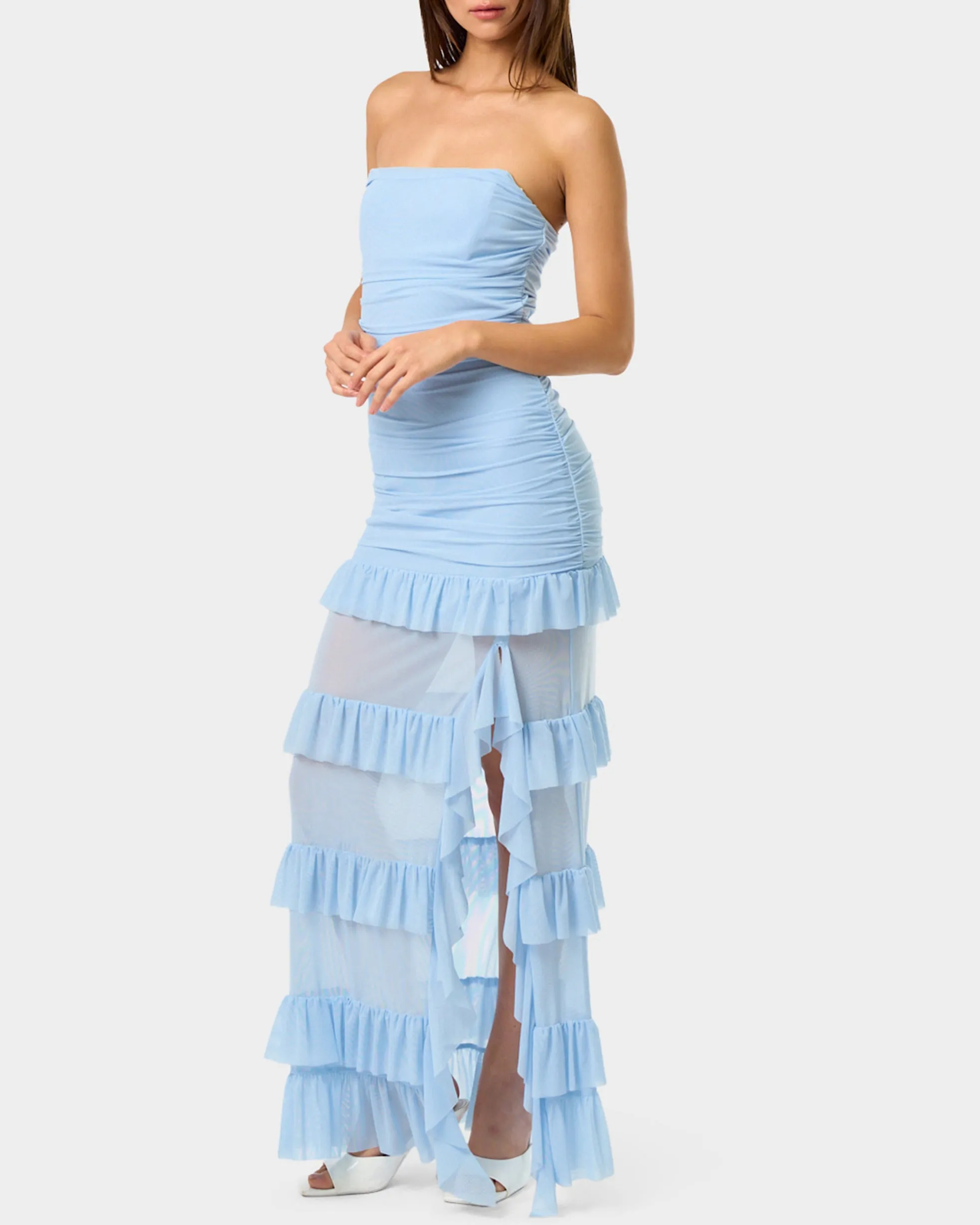 BLUE MIRAGE GOWN LIGHT BLUE sold by Betsey Johnson product image thumbnail 4