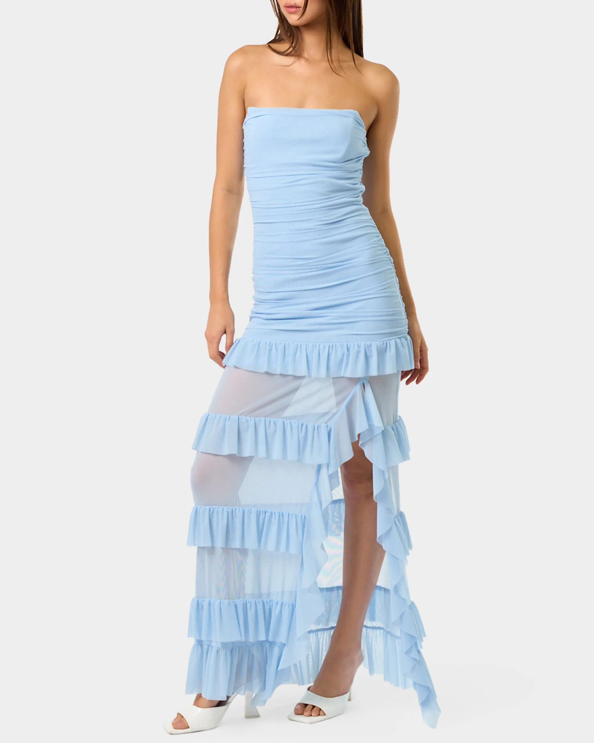 BLUE MIRAGE GOWN LIGHT BLUE sold by Betsey Johnson