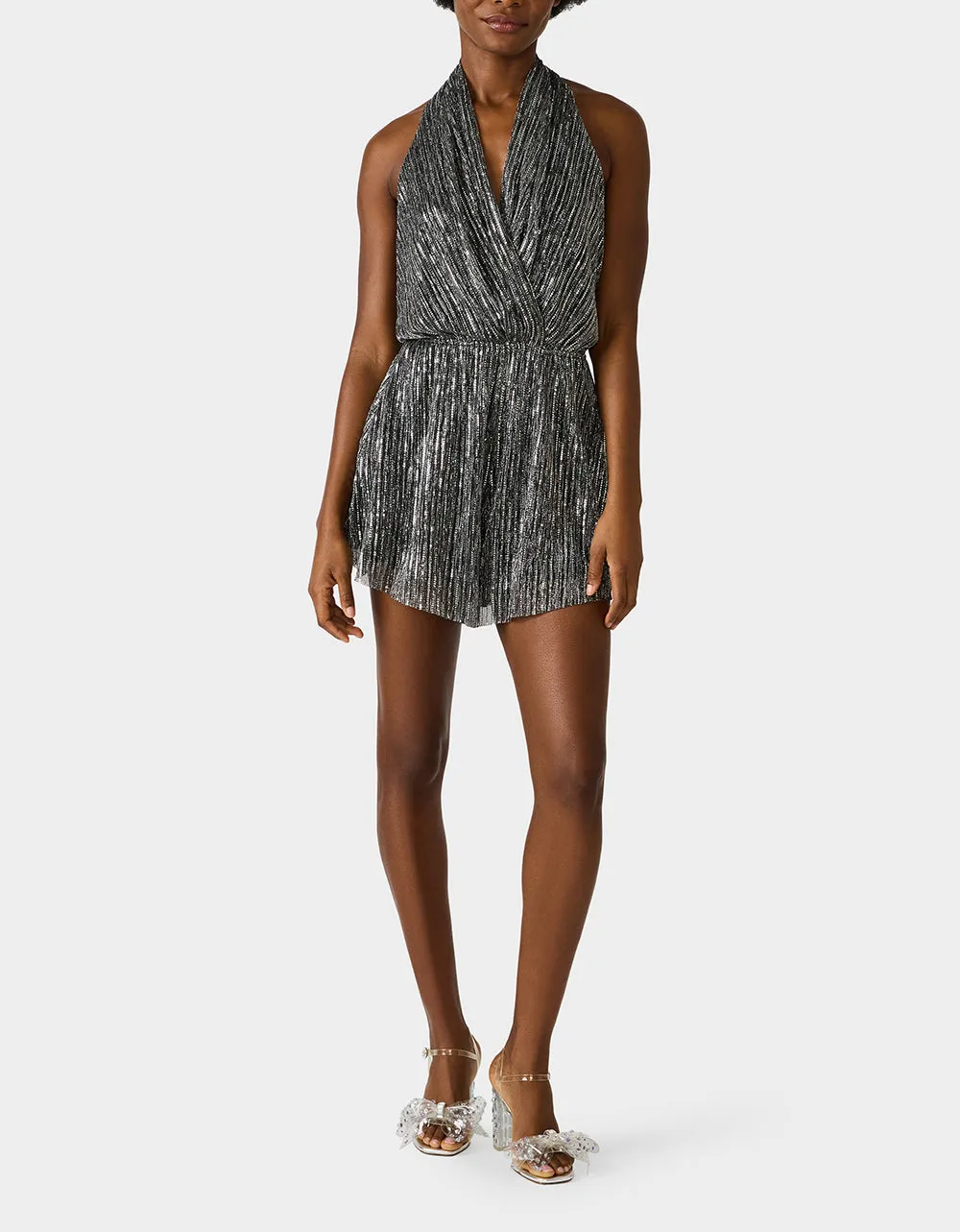 STARSTRUCK JUMPSUIT SILVER sold by Betsey Johnson