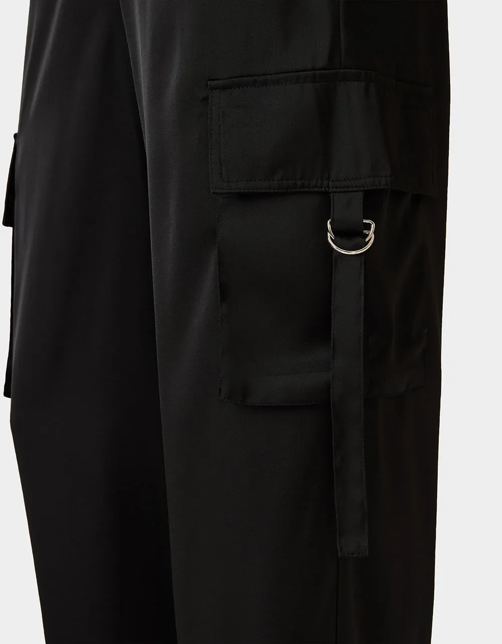 SILK UTILITY PANTS BLACK sold by Betsey Johnson product image thumbnail 3