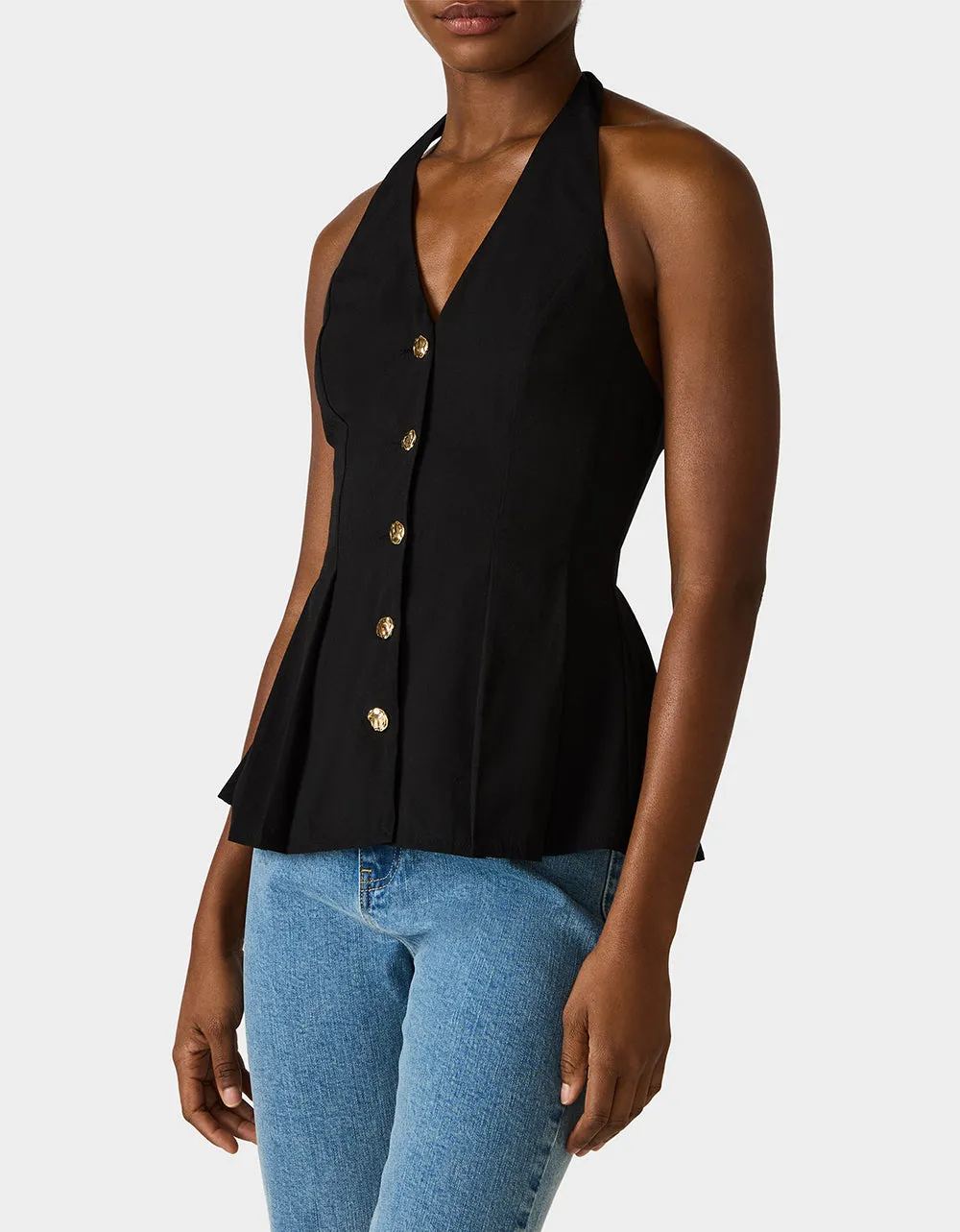 BUTTERCUP BUTTON TOP BLACK sold by Betsey Johnson product image thumbnail 5