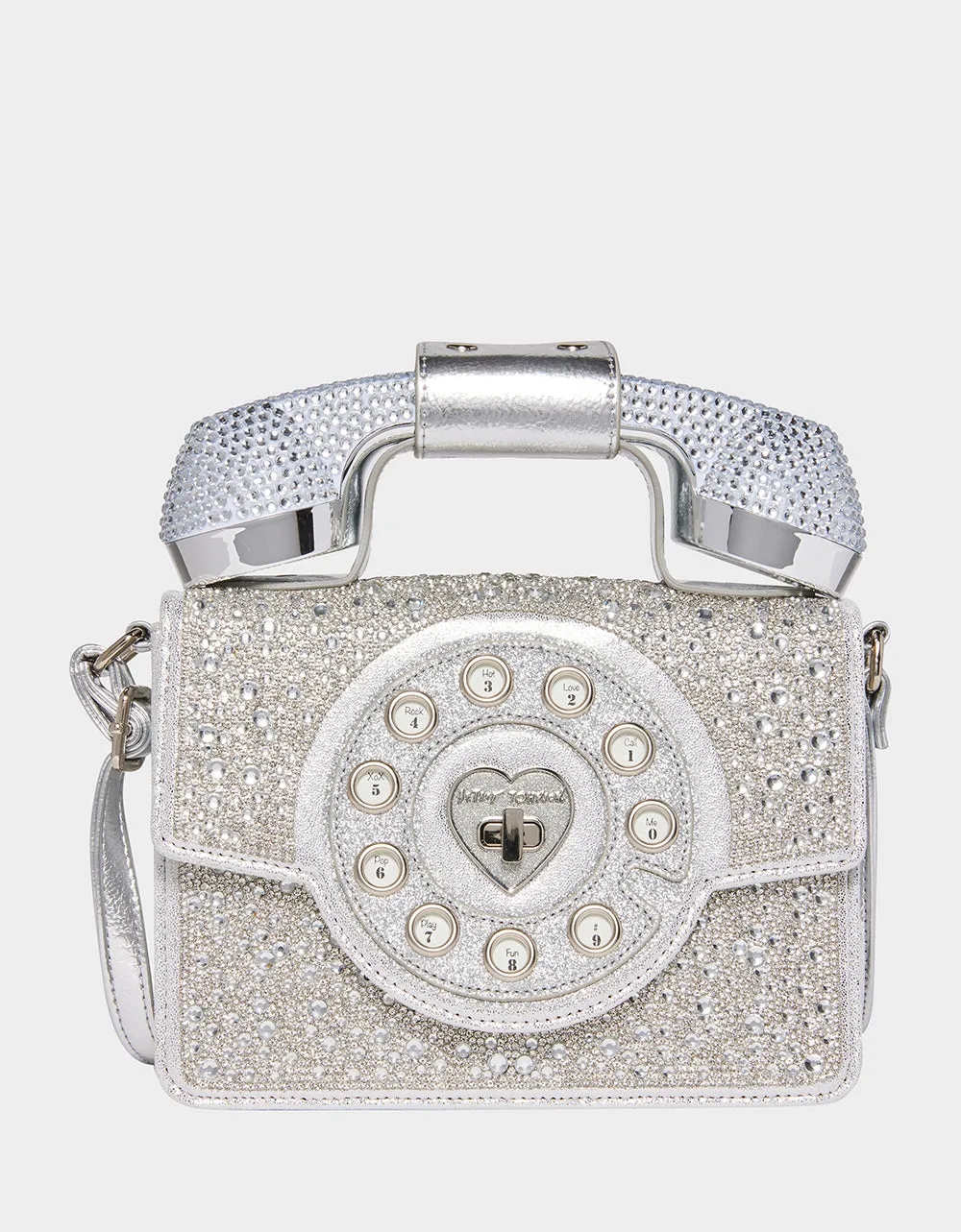 KITSCH MILLION STARS PHONE BAG SILVER | RE:LUV sold by Betsey Johnson product image thumbnail 3