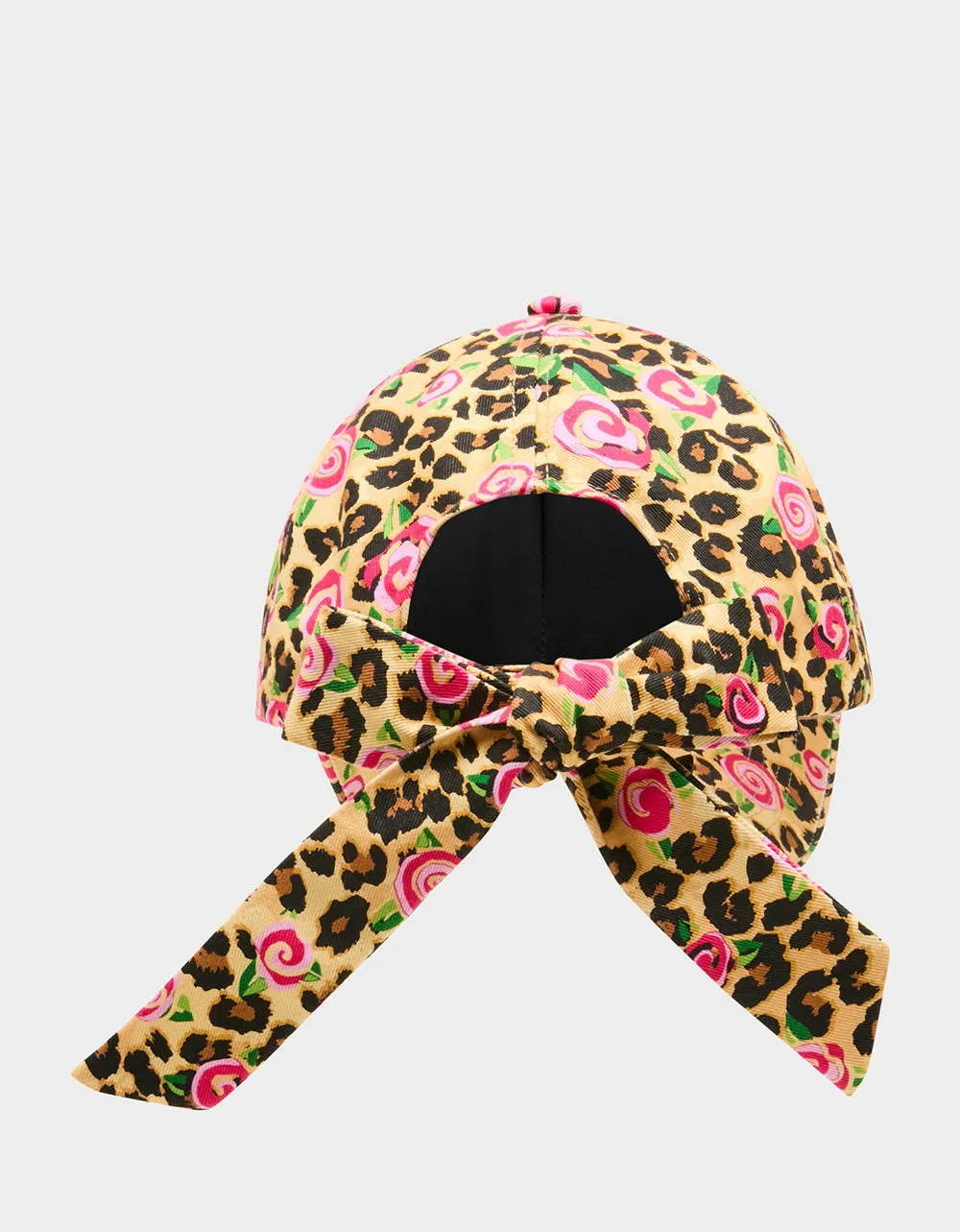 PRINTED BASEBALL HAT WITH BOW TIE ROSE sold by Betsey Johnson product image thumbnail 2