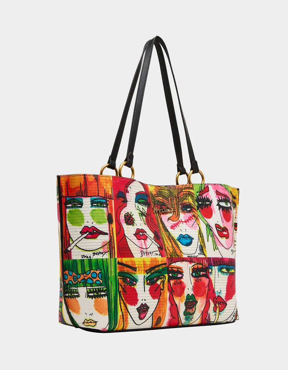 FACES TOTE MULTI sold by Betsey Johnson product image thumbnail 2
