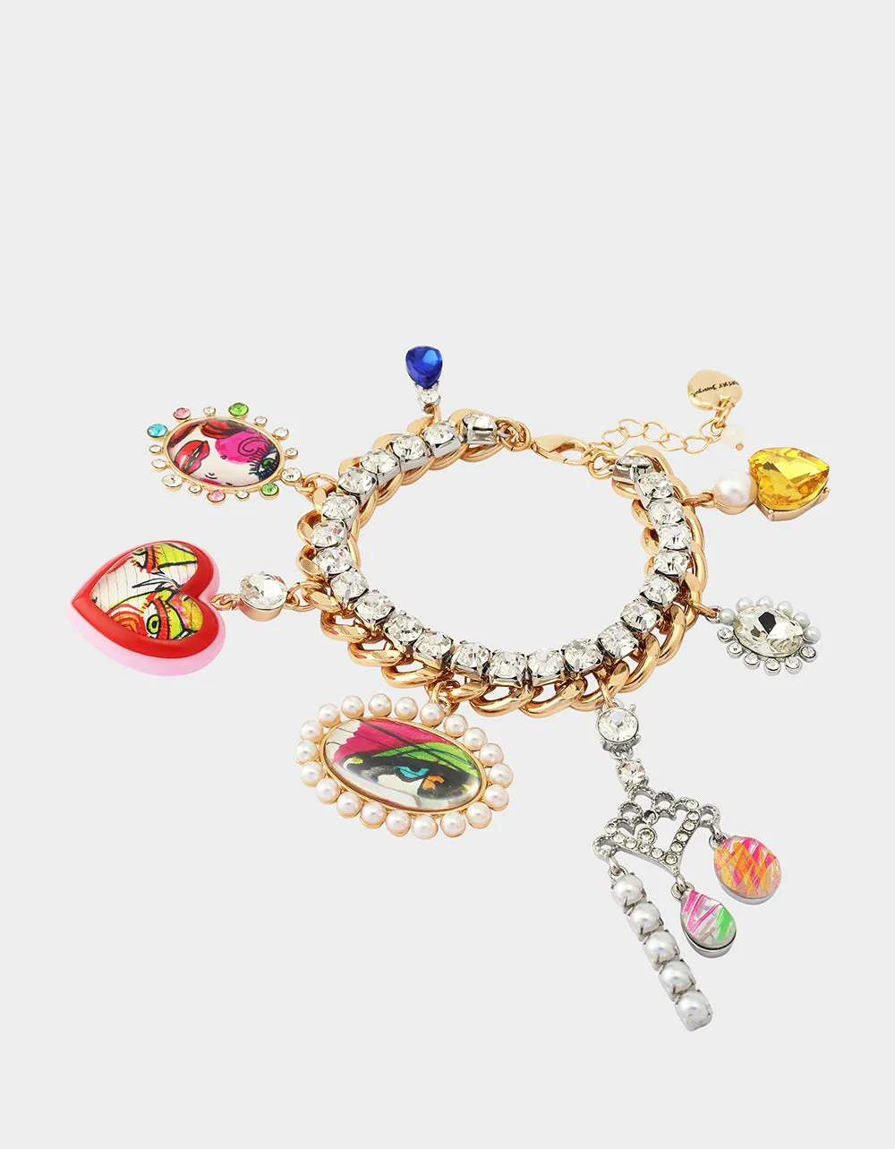 ART CAMPAIGN CHARM BRACELET MULTI sold by Betsey Johnson product image thumbnail 4