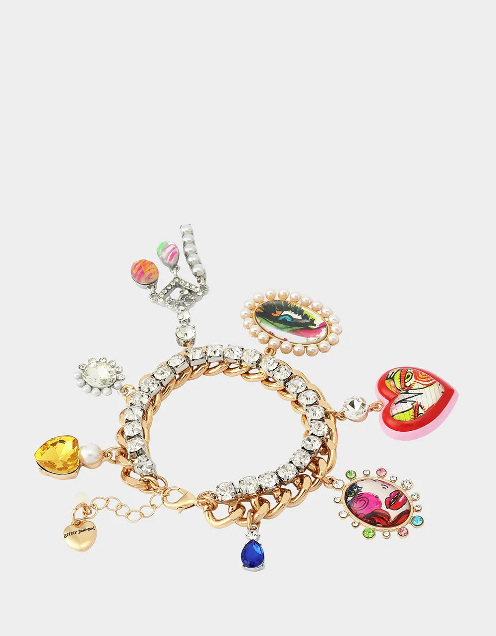 ART CAMPAIGN CHARM BRACELET MULTI sold by Betsey Johnson product image thumbnail 3
