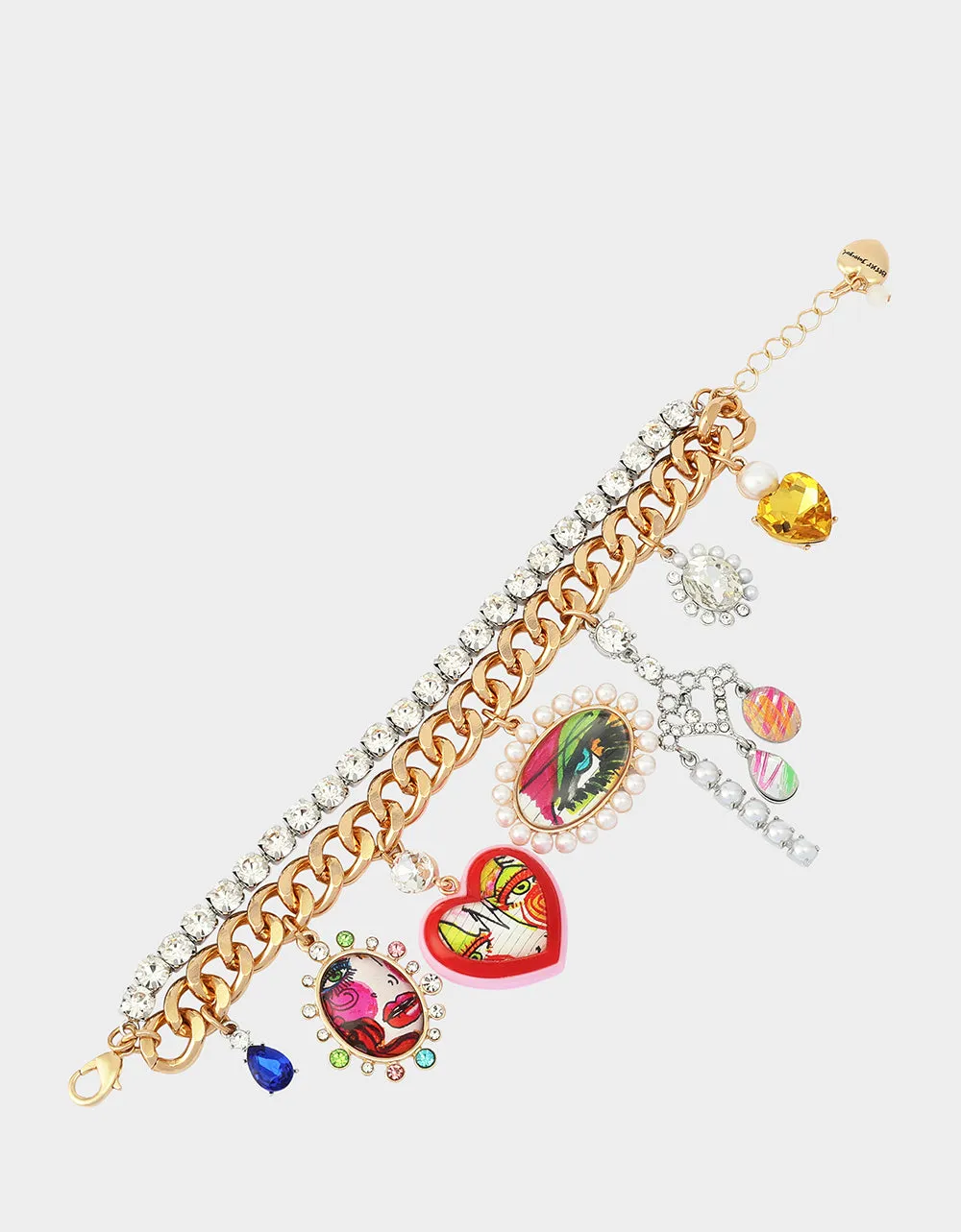 ART CAMPAIGN CHARM BRACELET MULTI sold by Betsey Johnson product image thumbnail 2