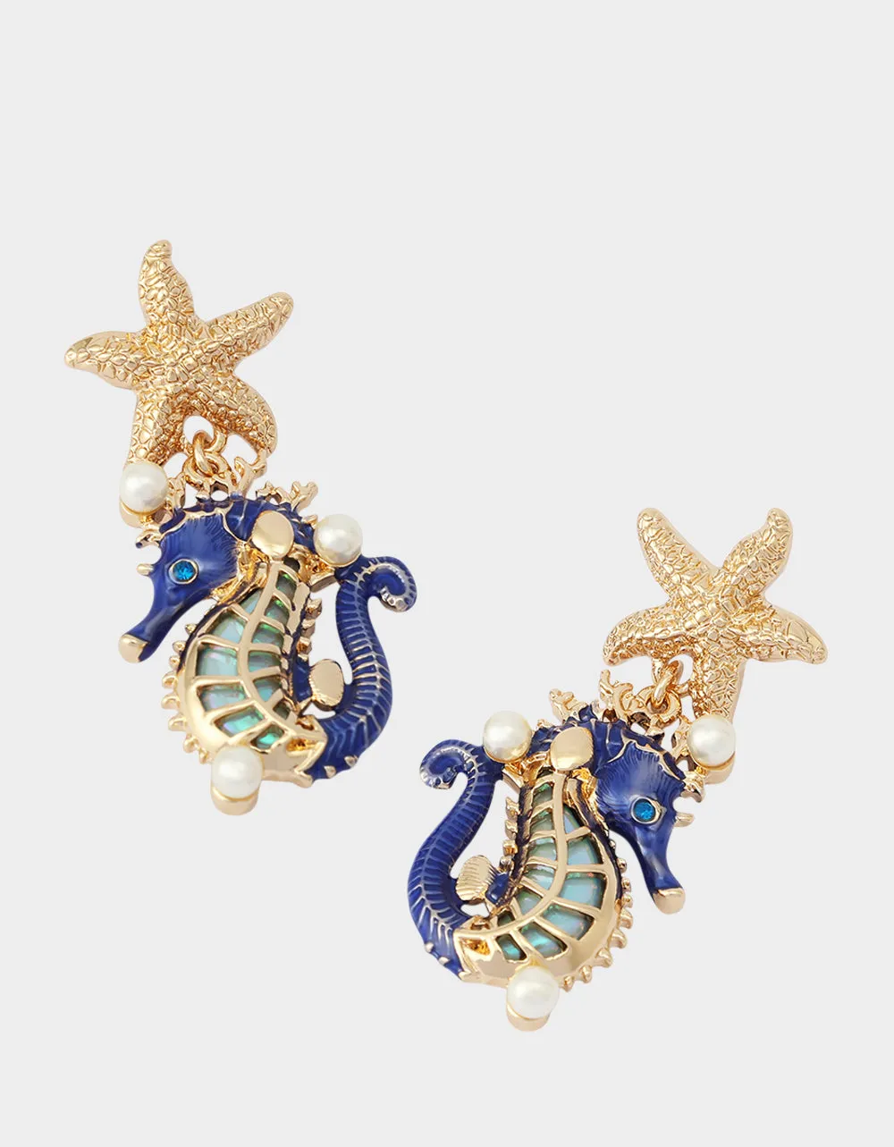 SEAHORSE STAR DROP EARRINGS BLUE sold by Betsey Johnson product image thumbnail 2