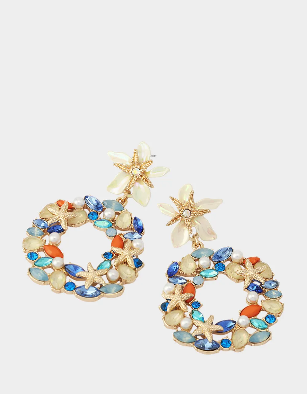 STARFISH DROP KNOCKER EARRINGS BLUE sold by Betsey Johnson product image thumbnail 2