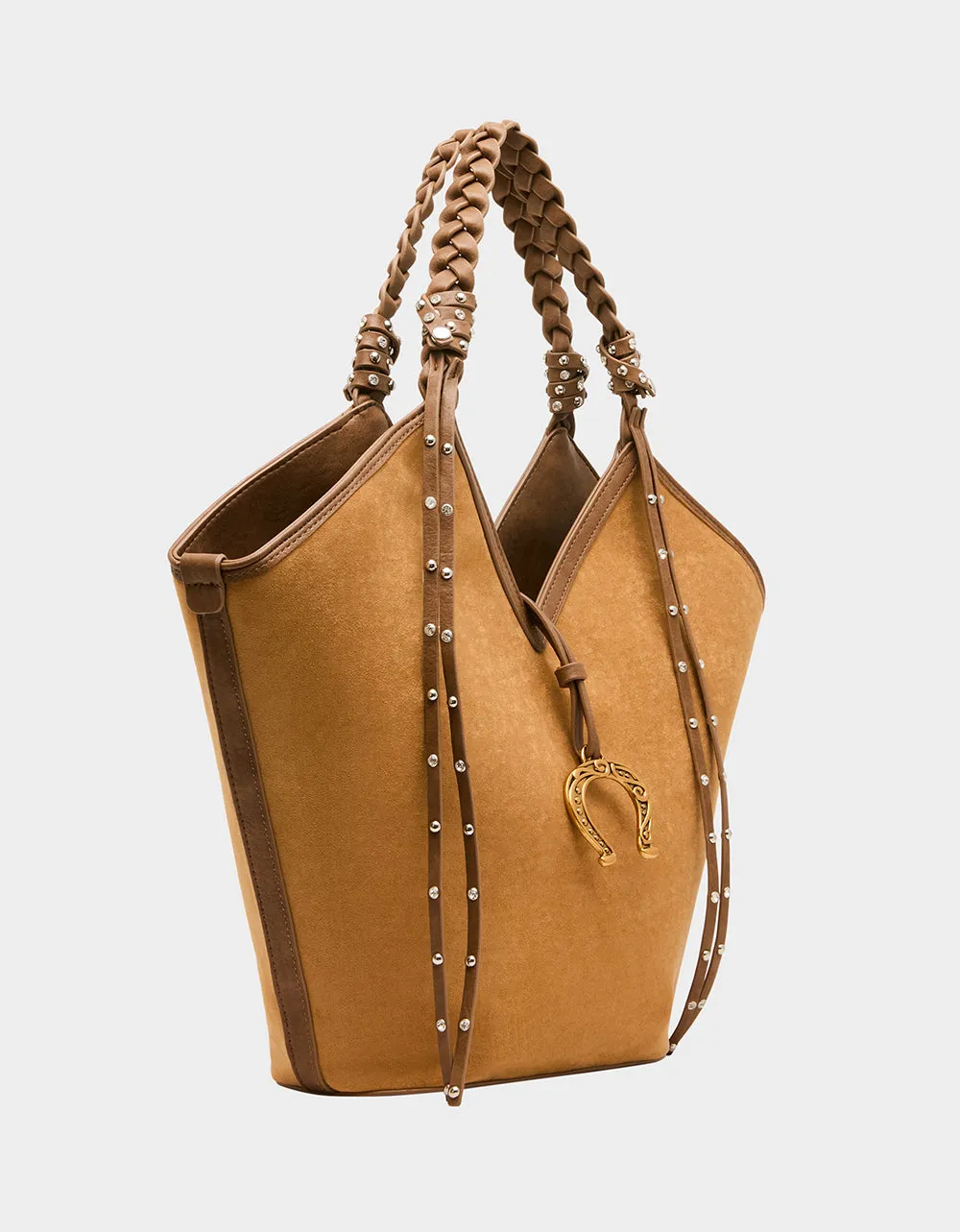 SUEDE TULIP TOTE TAN sold by Betsey Johnson product image thumbnail 2