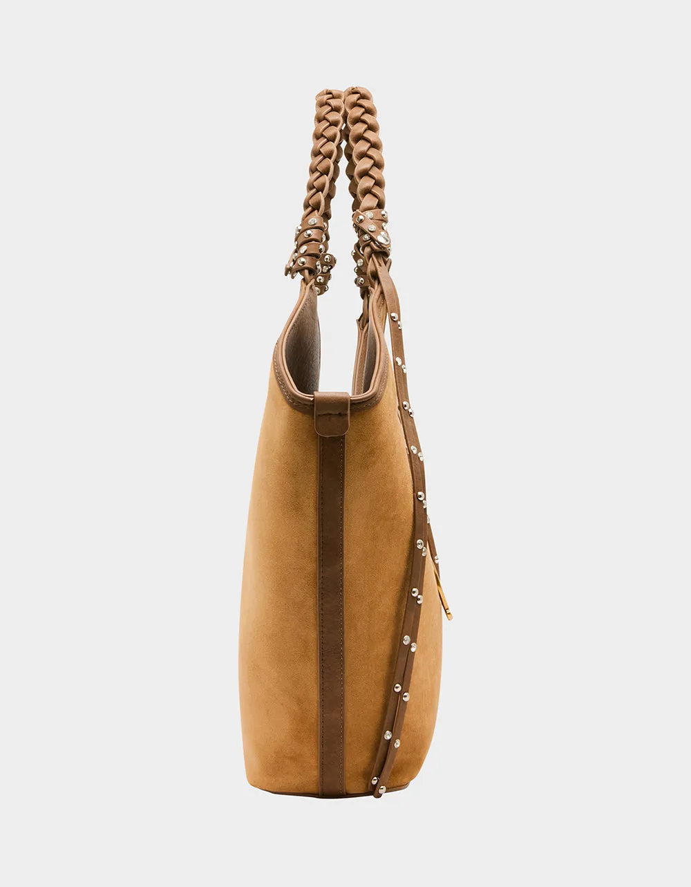 SUEDE TULIP TOTE TAN sold by Betsey Johnson product image thumbnail 3