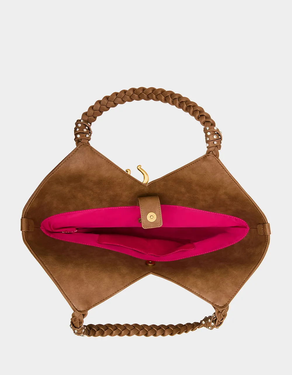 SUEDE TULIP TOTE TAN sold by Betsey Johnson product image thumbnail 4