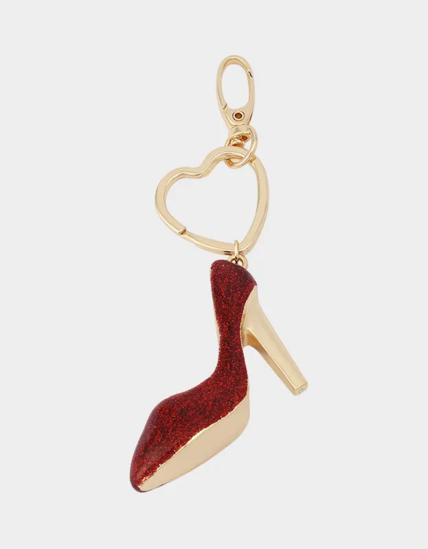 HEEL BAG CHARM RED made by Betsey Johnson