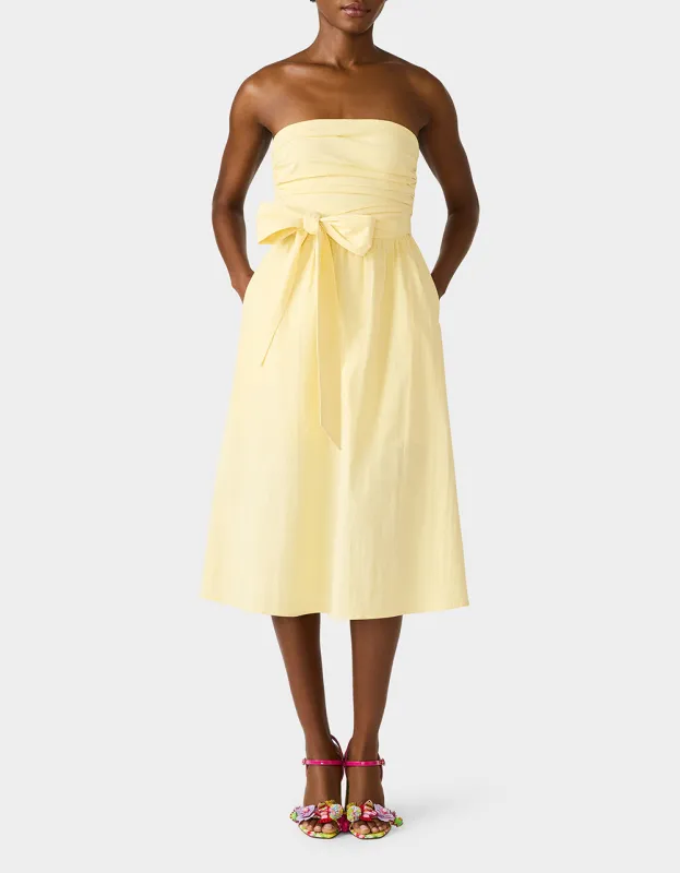 BUTTER UP DRESS YELLOW made by Betsey Johnson