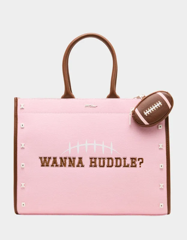 WANNA HUDDLE TOTE PINK made by Betsey Johnson
