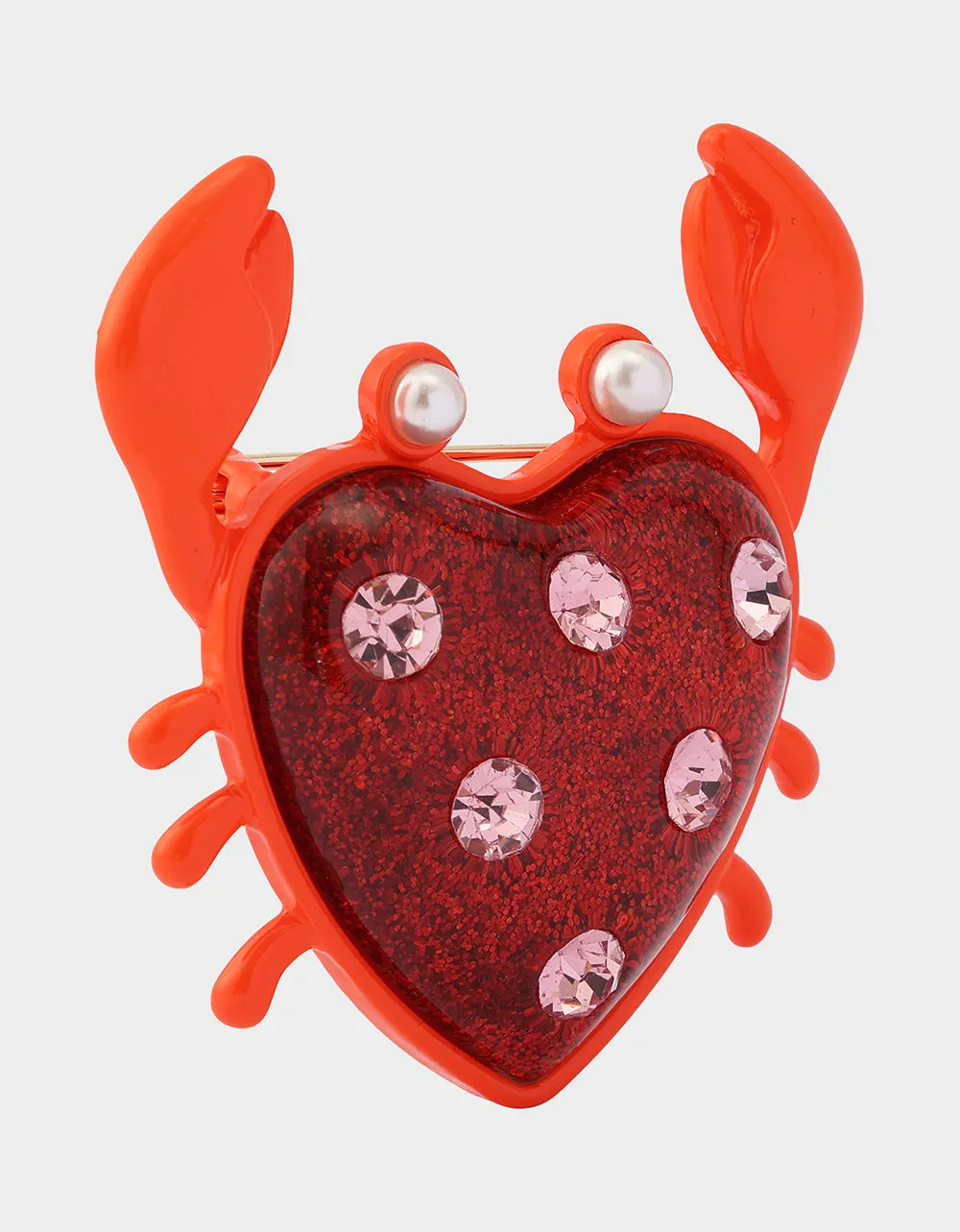 CRAB BROOCH RED sold by Betsey Johnson product image thumbnail 2
