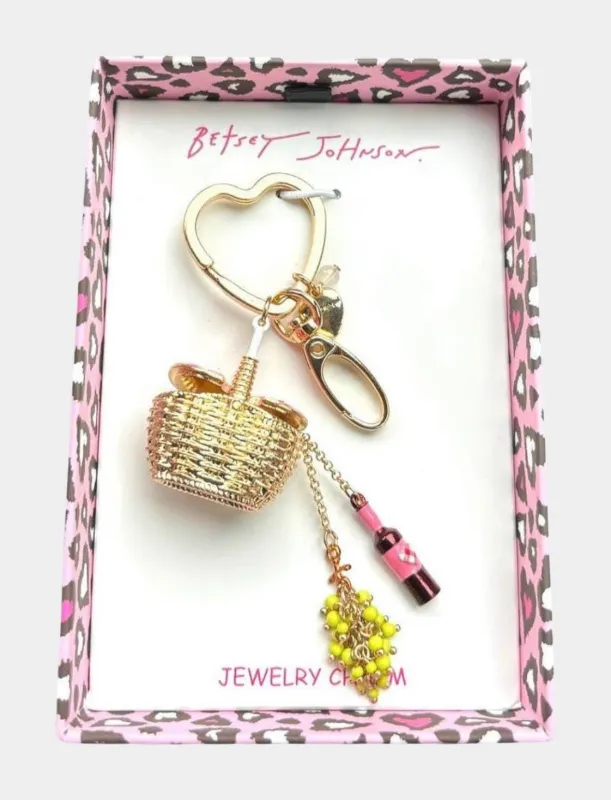 Summer Picnic Bag Charm Keychain | RE:LUV made by Betsey Johnson