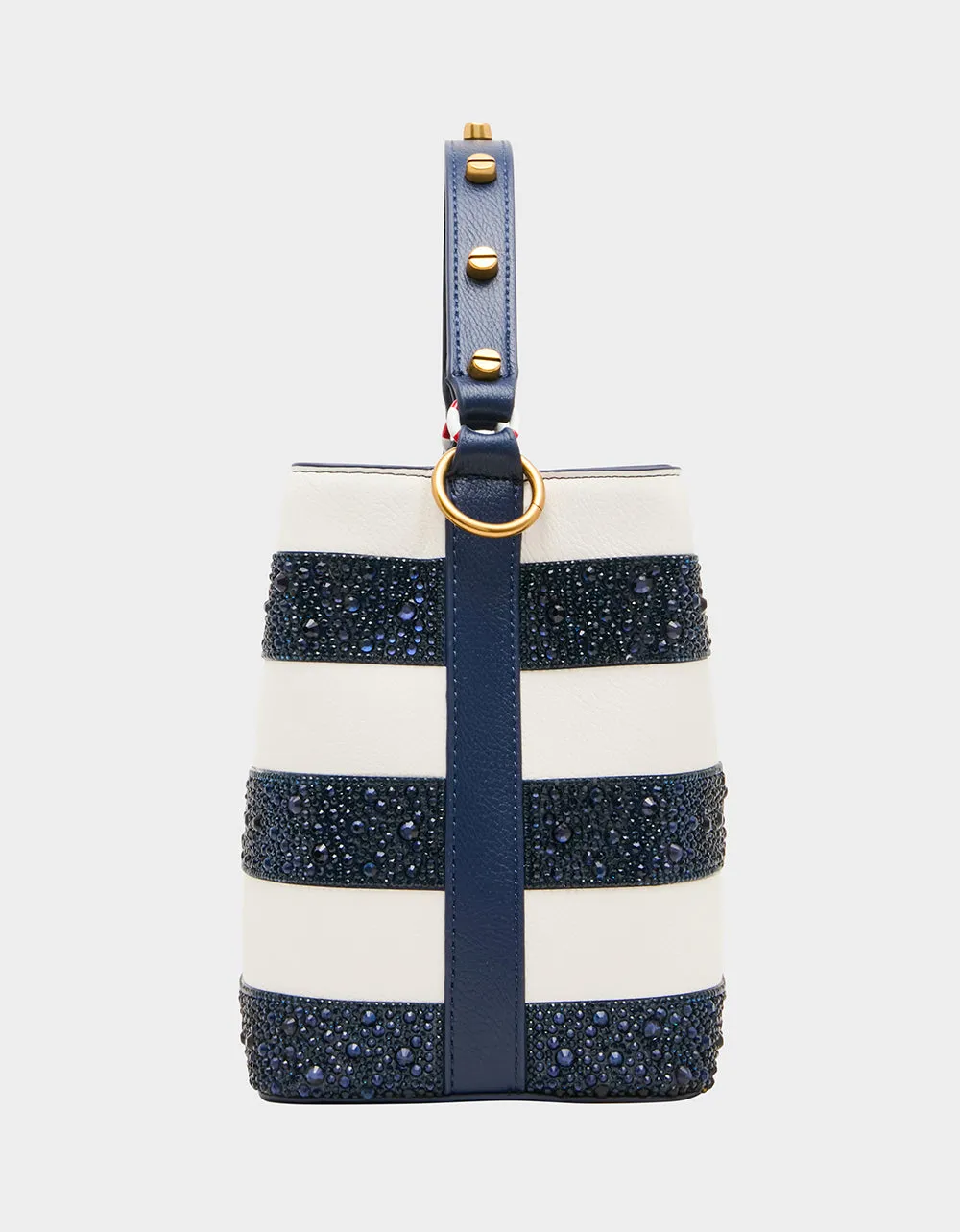 AHOY, GORGEOUS RHINESTONE STRIPE NAVY MULTI sold by Betsey Johnson product image thumbnail 2