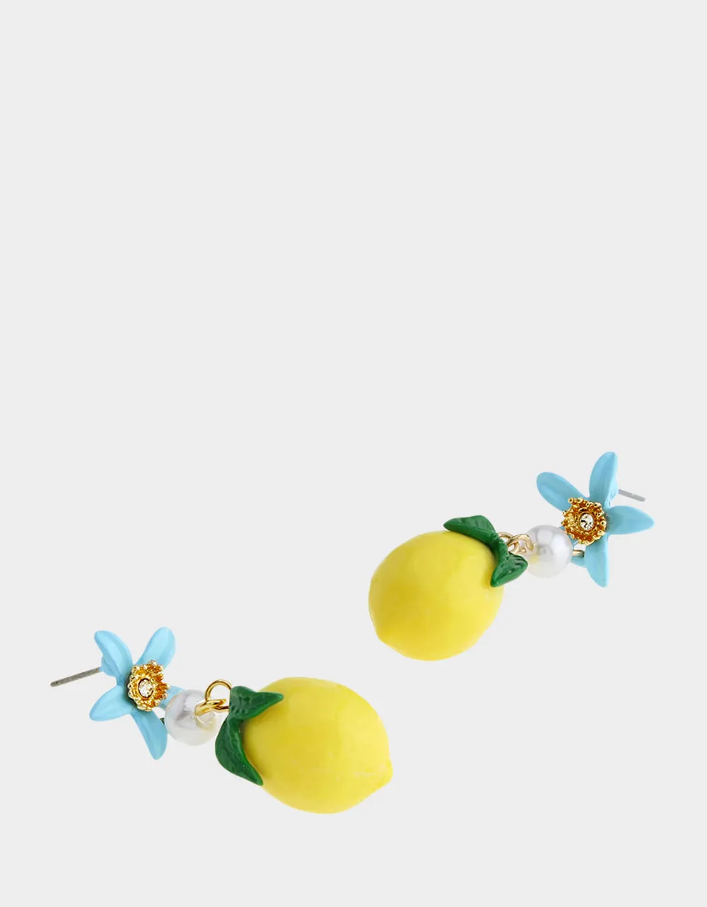 FLOWER LEMON DOUBLE DROP EARRINGS YELLOW sold by Betsey Johnson product image thumbnail 3
