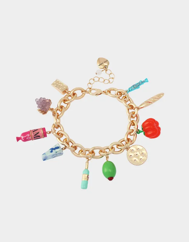 CHARCUTERIE FLEX BRACELET MULTI made by Betsey Johnson