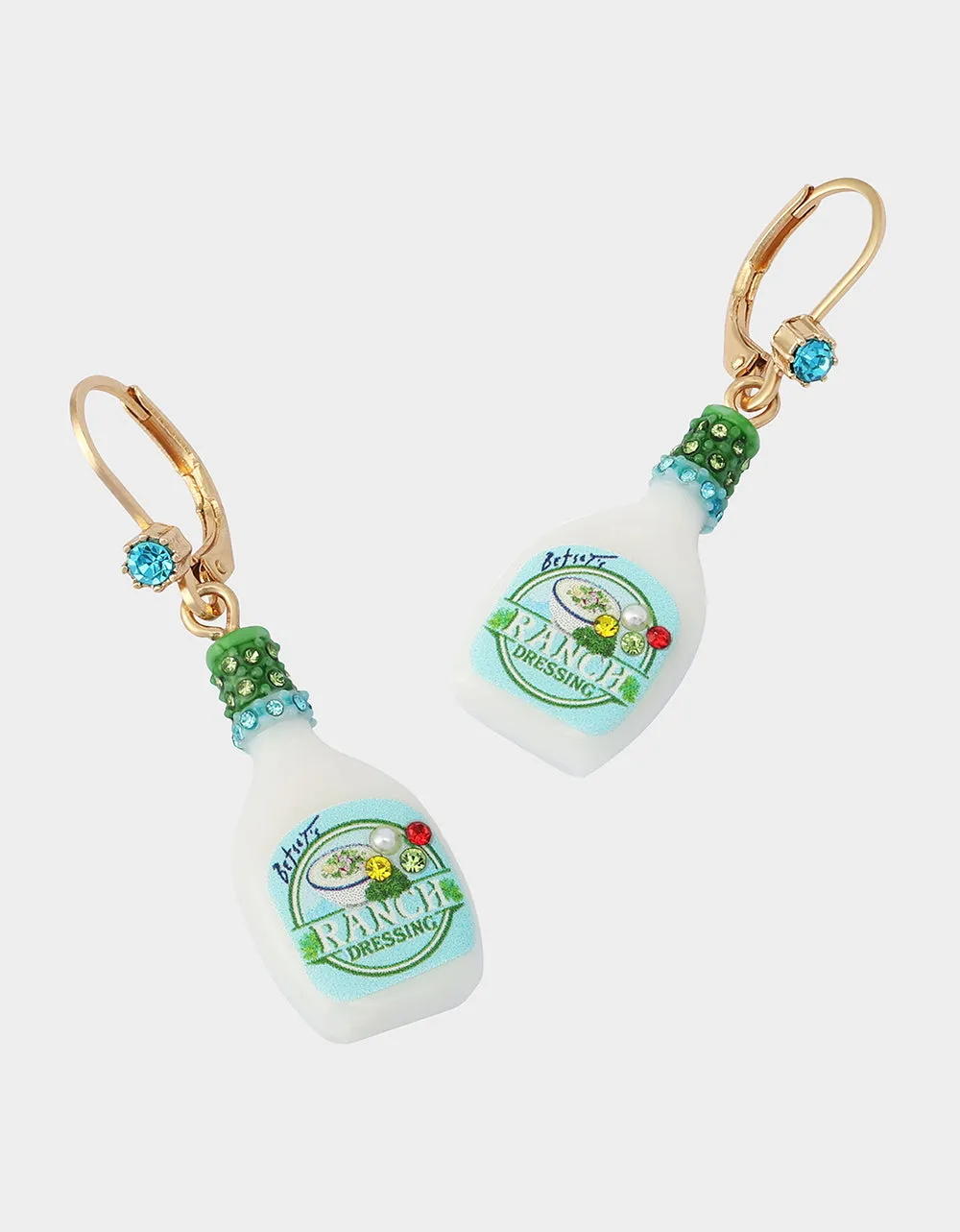RANCH LEVER BACK EARRING TURQUOISE sold by Betsey Johnson product image thumbnail 2