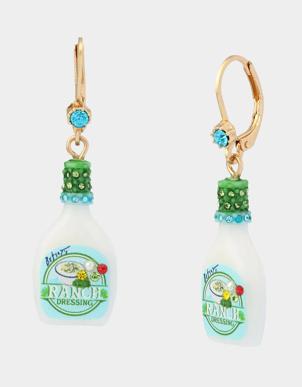 RANCH LEVER BACK EARRING TURQUOISE sold by Betsey Johnson