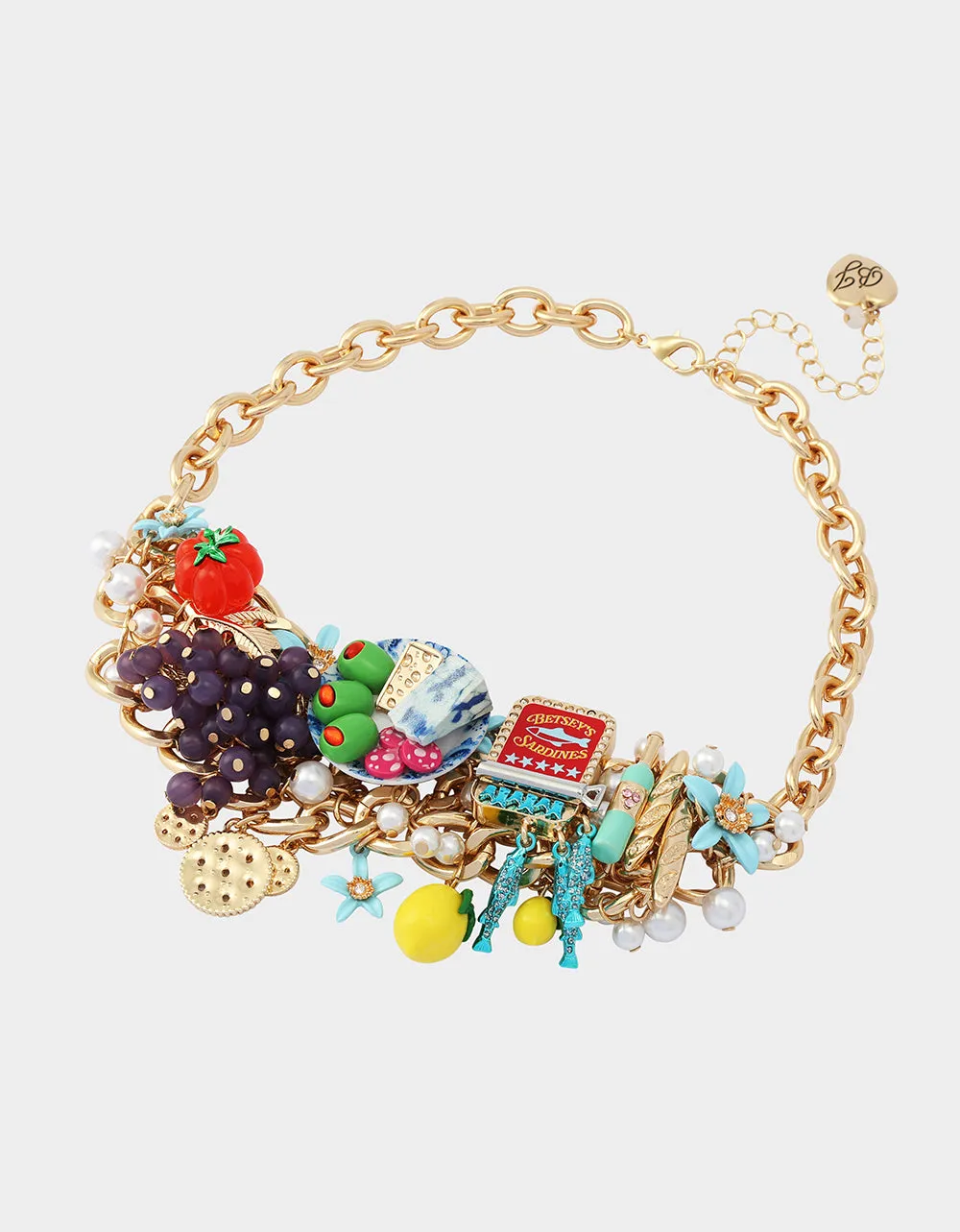 CHARCUTERIE BAUBLE FRONT NECKLACE MULTI sold by Betsey Johnson product image thumbnail 3