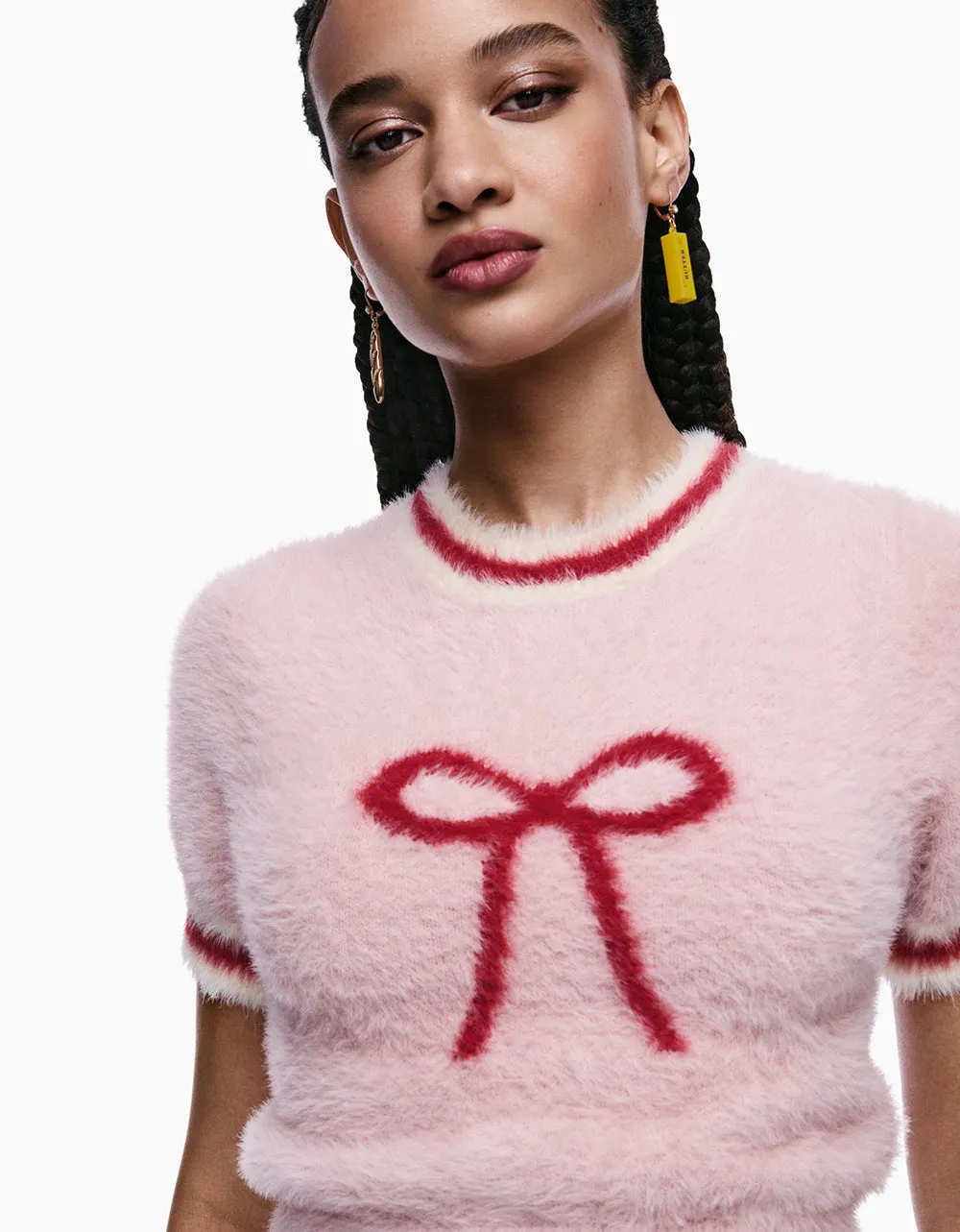 MISMATCH BREAD N BUTTER EARRINGS YELLOW sold by Betsey Johnson product image thumbnail 2