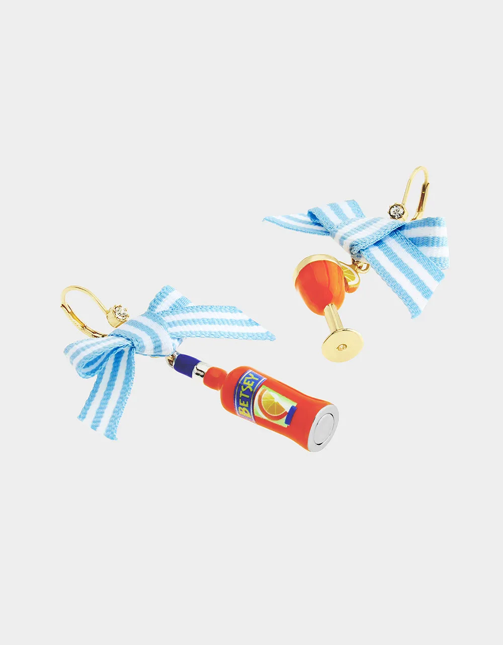 MISMATCH SPRITZ EARRINGS ORANGE sold by Betsey Johnson product image thumbnail 3
