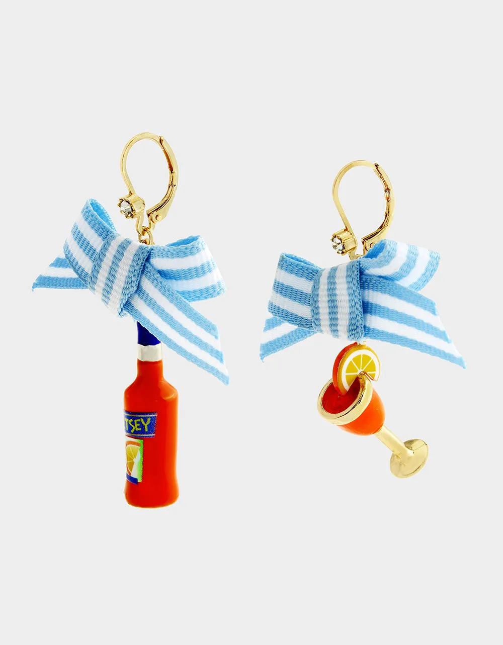MISMATCH SPRITZ EARRINGS ORANGE sold by Betsey Johnson product image thumbnail 2
