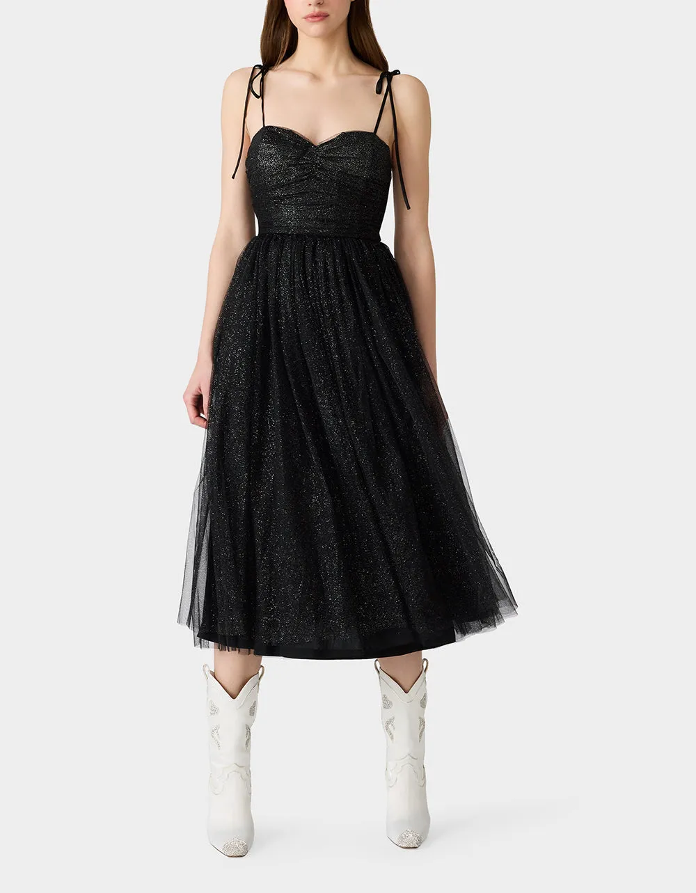GLITTER TULLE MULTI BLACK sold by Betsey Johnson