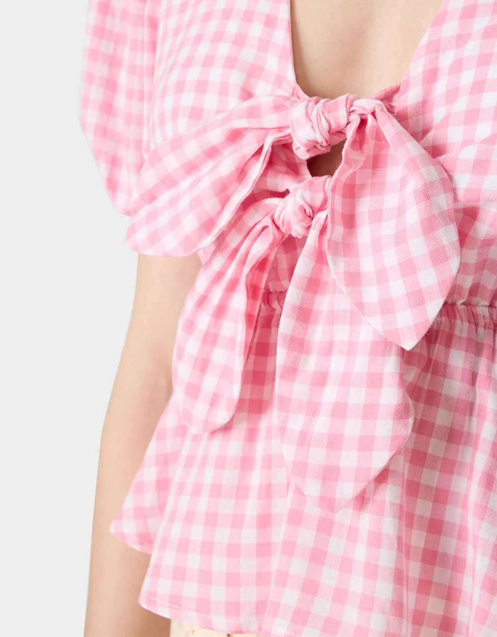 PICNIC TIE TOP PINK sold by Betsey Johnson product image thumbnail 5