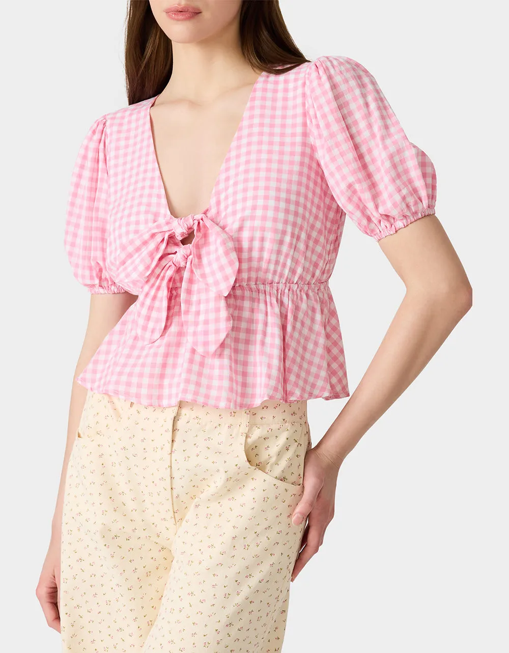 PICNIC TIE TOP PINK sold by Betsey Johnson product image thumbnail 2