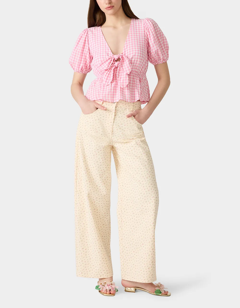 PICNIC TIE TOP PINK sold by Betsey Johnson