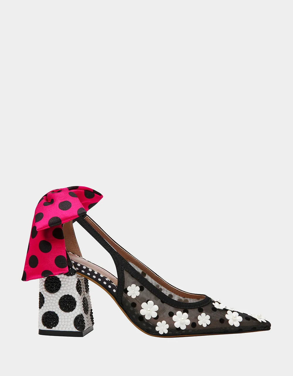 FELIX BLACK/WHITE/MULTI sold by Betsey Johnson