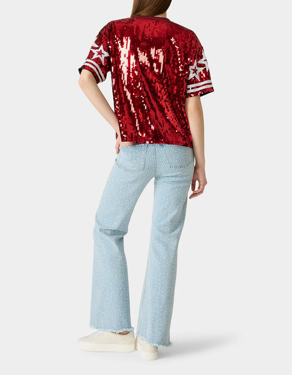 GAME DAY JERSEY RED sold by Betsey Johnson product image thumbnail 4