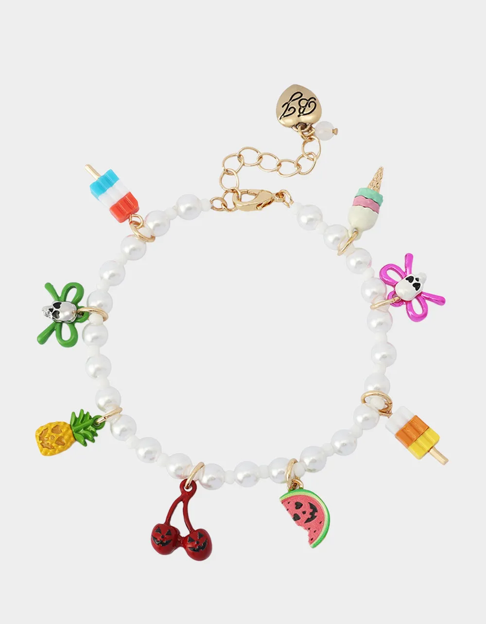SUMMERWEEN CHARM FLEX BRACELET PEARL sold by Betsey Johnson