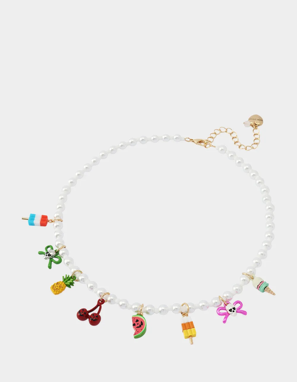 SUMMERWEEN CHARM FRONTAL NECKALCE PEARL sold by Betsey Johnson product image thumbnail 2