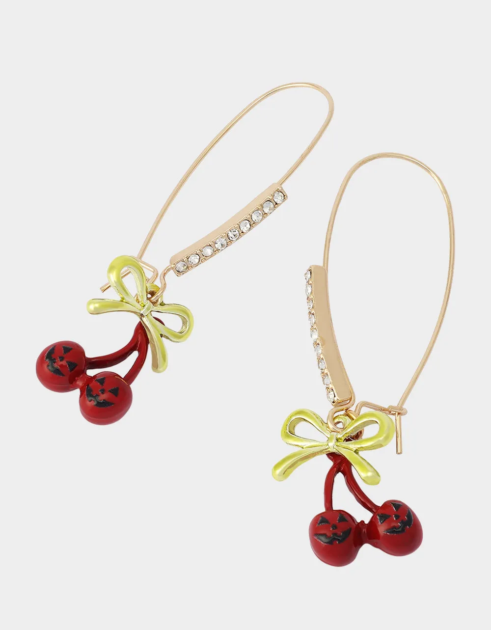 SPOOKY CHERRY SHEPHERD HOOK EARRINGS RED sold by Betsey Johnson product image thumbnail 3