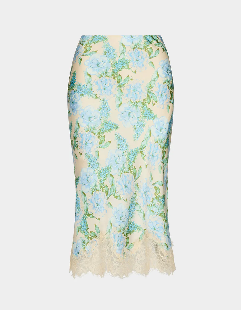 FLORAL SLIP SKIRT LIGHT BLUE sold by Betsey Johnson product image thumbnail 2