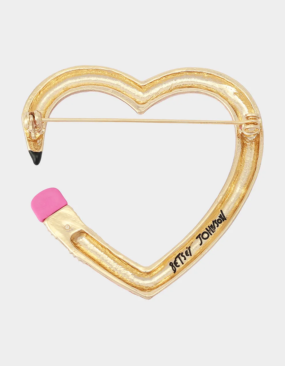 HEART PENCIL BROOCH PINK sold by Betsey Johnson product image thumbnail 4