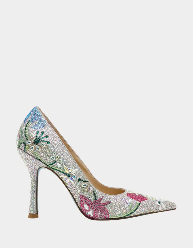 BRICE RHINESTONE FLORAL made by Betsey Johnson