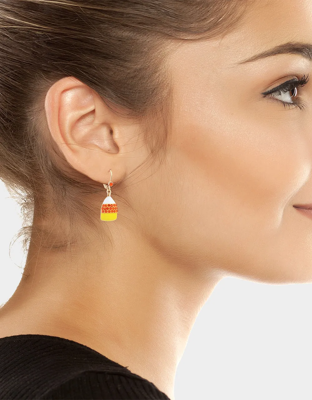 CANDY CORN LEVERBACK EARRING ORANGE sold by Betsey Johnson product image thumbnail 3