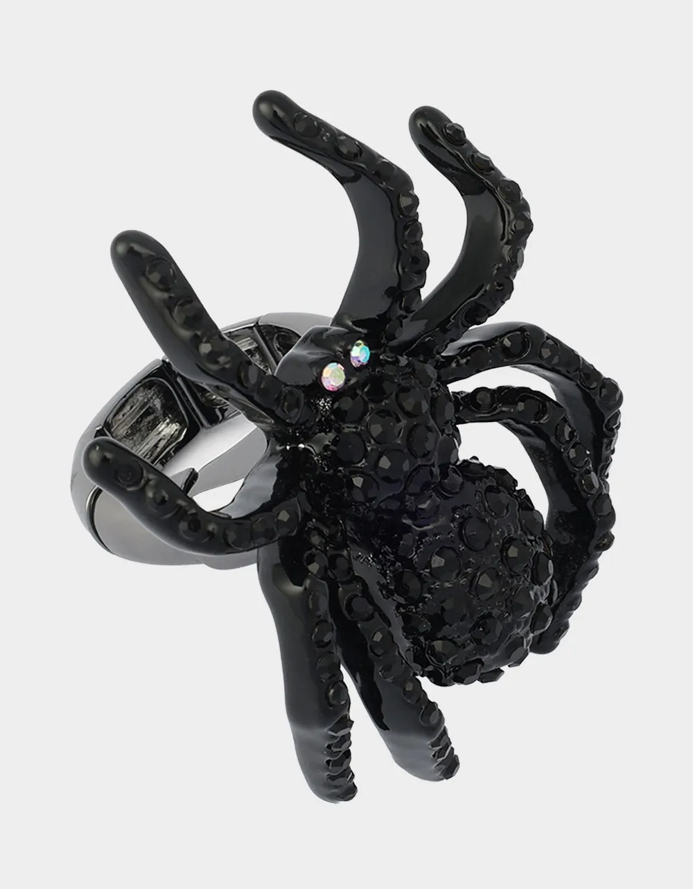 SPIDER COCKTAIL RING BLACK sold by Betsey Johnson product image thumbnail 2